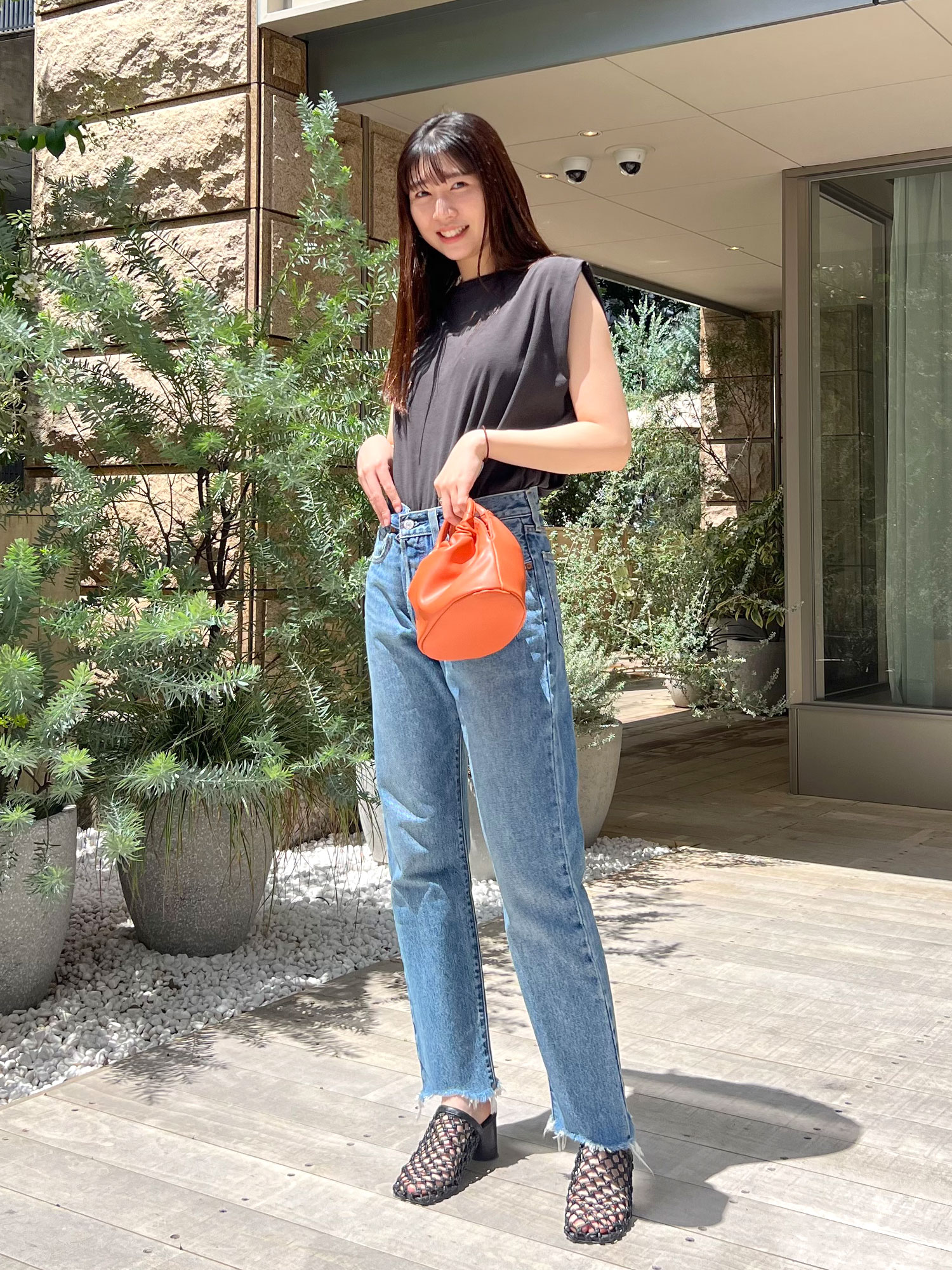 レディースungrid levi’s別注 501crop denim 25